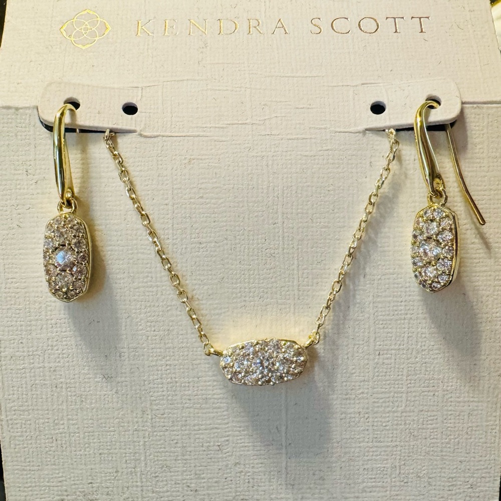 Kendra Scott Grayson Necklace w/Earrings